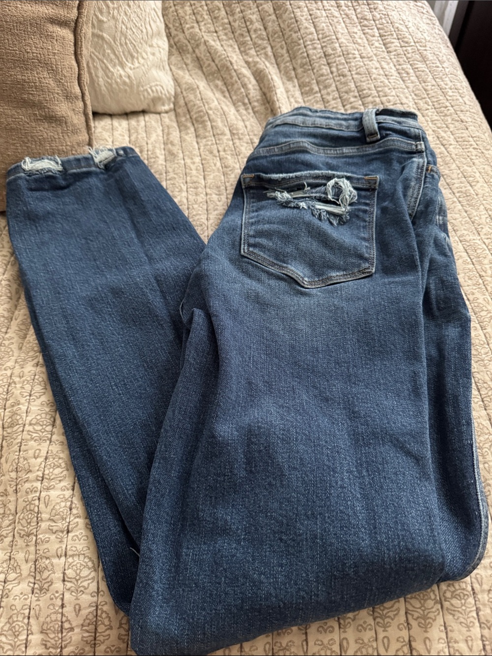 Lucky Brand Dark Blue Straight-Leg Women's Jeans
